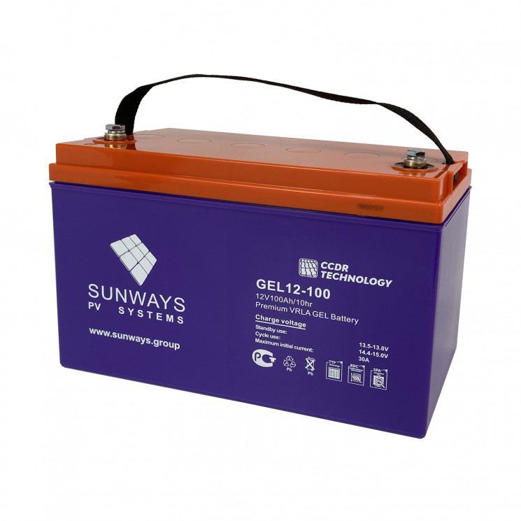 Аккумуляторная батарея SUNWAYS GEL 12-100 купить в Челябинске